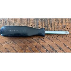 Vtg Snap-On Tools TM 4A 1/4" Drive Hard Handle Socket Driver USA Black Handle